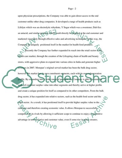 Morepan Positioning Strategy