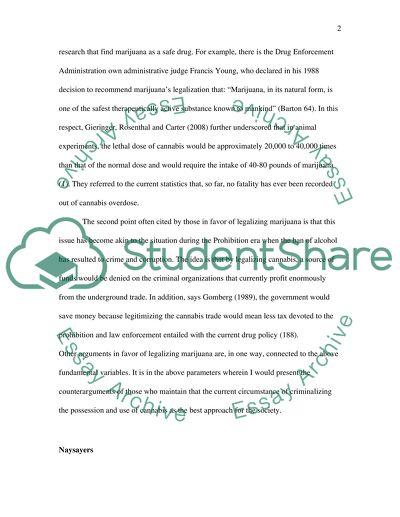 Should Marijuana be legalized