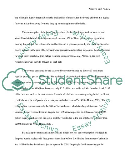 Whether or not legislation should legalize marijuana for personal use in Arizona