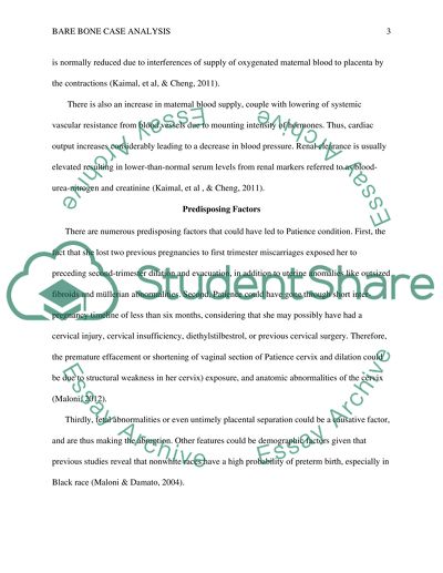Analysis of Bare Bone Case