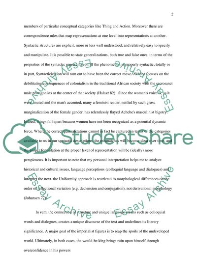 Linguistics structure and meaning in literary discourse