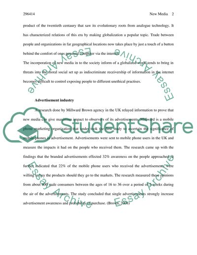 The Impact of New Media on the Design and Advertisement Industries