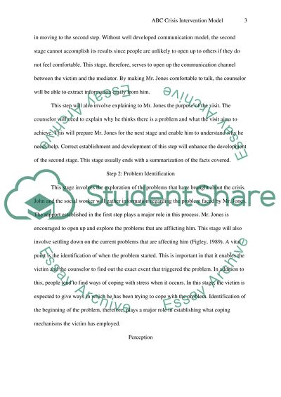 ABC Crisis Intervention Model