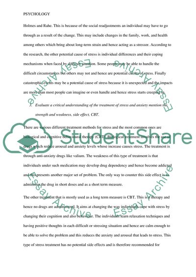 Bio-Psychology and the Hypothalamus-Pituitary-Adrenal Axis