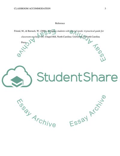 A Classroom Accommodation: Risk Learners and Students with Attention Deficit Hyperactivity Disorder