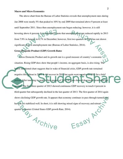 What is the current macroeconomic situation in the U.S. (e.g. is the U.S. economy currently concerned about unemployment, inflation, recession, etc.) What fiscal policies and monetary policies would be appropriate at this time