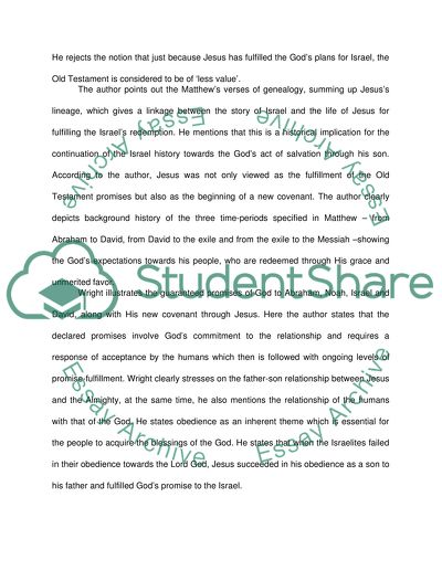 Knowing Jesus through the Old Testament Critique