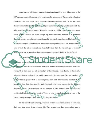 Nature and Role of Women in Victorian America