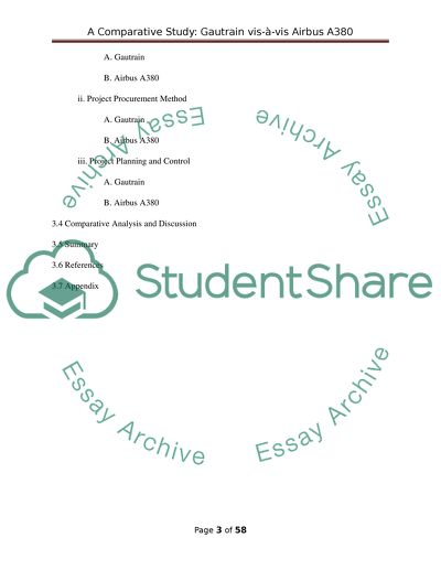 Comparing two projects