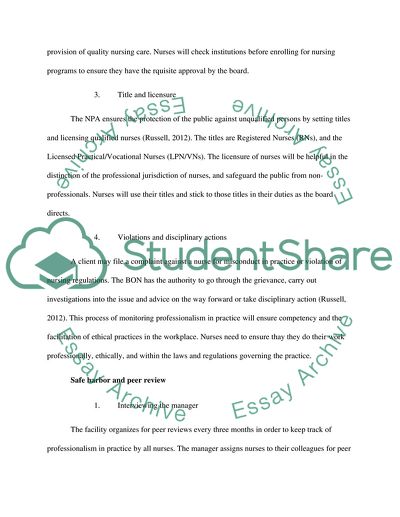 Nursing Practice Act