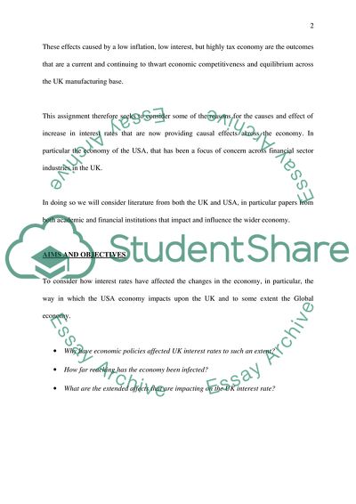 The Impact of Steady Increase in the Interest Rate in the UK