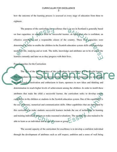 Curriculum for Excellence