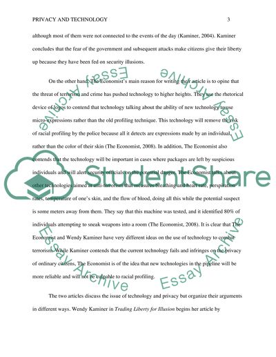 Privacy and technology