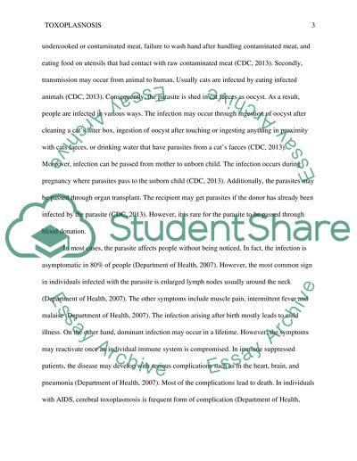 The Infection Popular in all Human Population: Toxoplasnosis