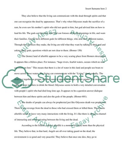 Description of the Afterlife in Different Cultures