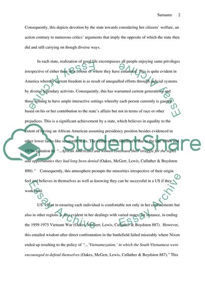 A Rise of Standard of Living in the USA since 1950s till present days