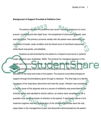 Improving or Enhancing Quality of Life