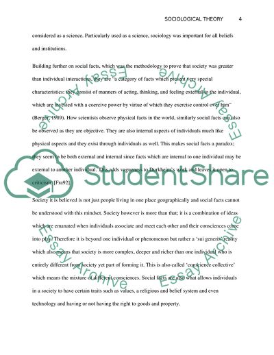 Study of Society and Social Facts