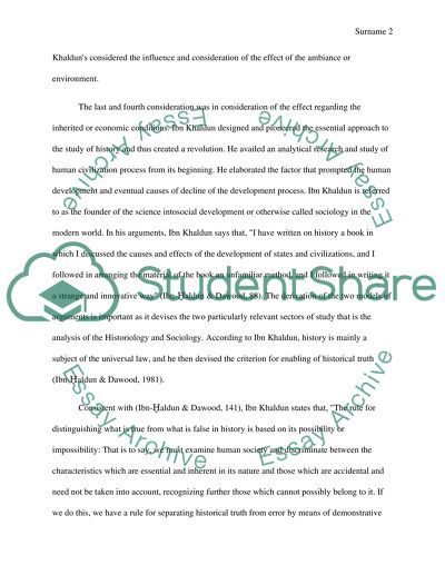 The Explanation of the Criteria for Ibn Khaldun Accepting Second-Hand Information