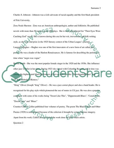 The Harlem Renaissance