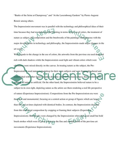 The art of the impressionists