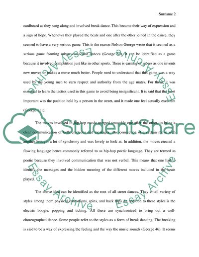 Sociology of Dance: Hip-Hop