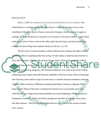 The Reasons which Caused the Current Hard Economic Times