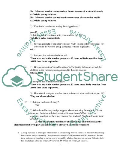 Statistical Reasoning in public Health
