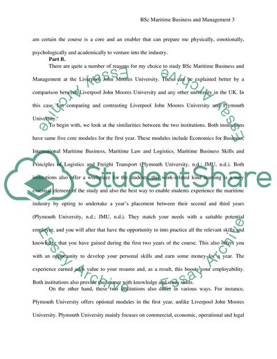 BSc Maritime Business and Management