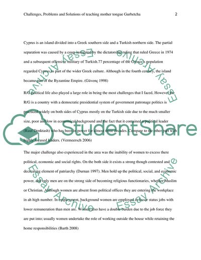 Problems and Solutions of Teaching Mother Tongue Gurbetcha