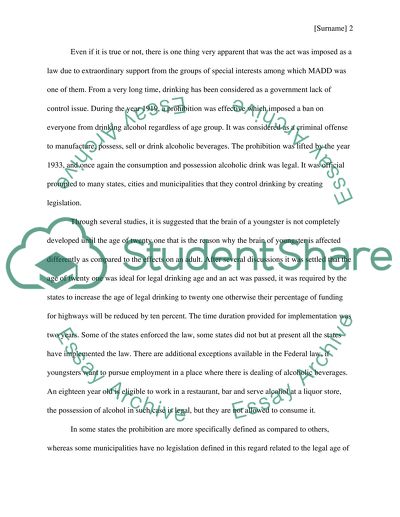 Should the Drinking Age Be Increased or Decreased