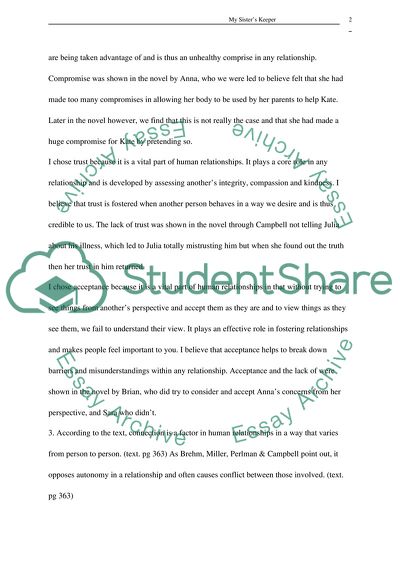 My Sisters Keeper by J. Picoult