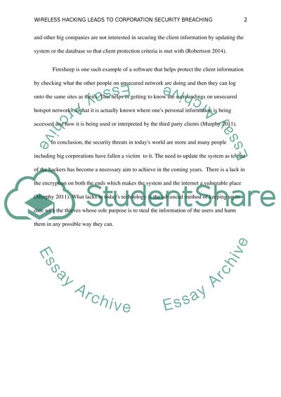 Wireless hacking leads to corporation security breaching