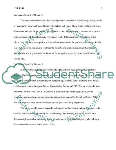 Nursing Experience and Cultural Diversity