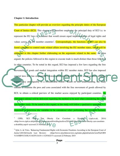 Critical analysis of market access with regard to the ECJ rules on free movement of goods