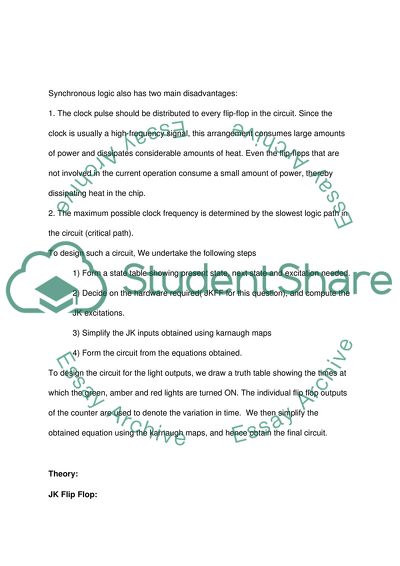 Circuit to Control a Traffic Signal