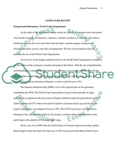 Developing Countries and Dispute Resolutions