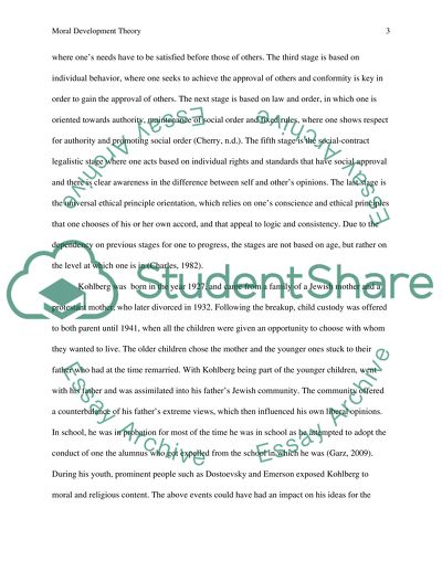 Moral Development Theory by Lawrence Kohlberg