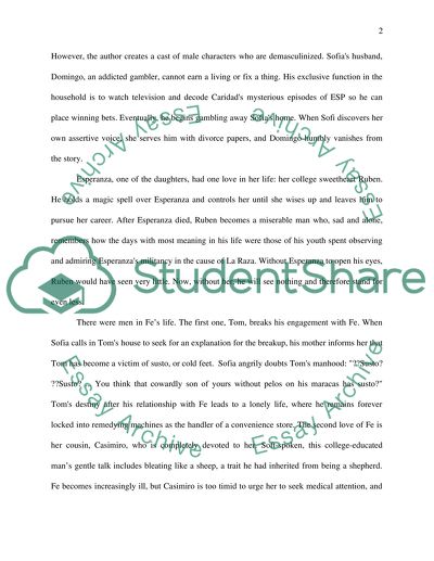 Gender Relationships in So Far from God by Ana Castillo