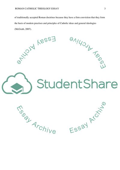 The Concepts of Rahner and Kung in Roman Catholic Theology