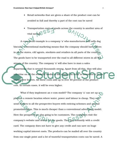 E-Commerce: How has it helped British Airways