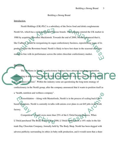 Building a Strong Brand