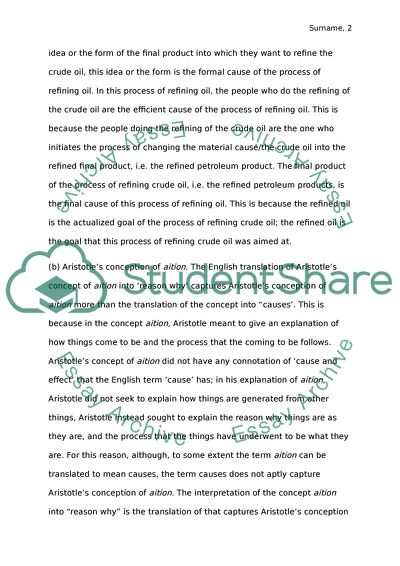 Problem Set: Aristotles Categories