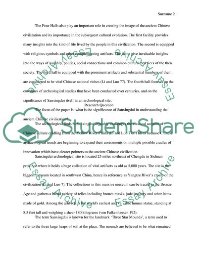 Defining the Archaeological Cultures at the Sanxingdui Site