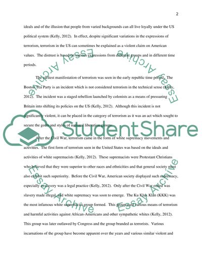 Terrorism in America