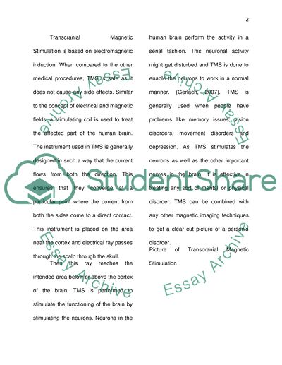 A new challenge for Trnscraanial Magnetic Stimulation (TMS)