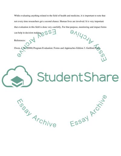 Evaluation Forms and their Application