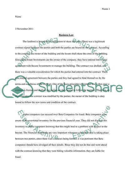 Business Law in Action