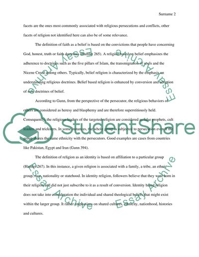 Religious Persecution Is a Problem