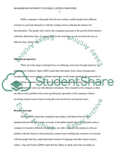 Discuss the potential and actual benefits of boardroom diversity in publicly listed companies